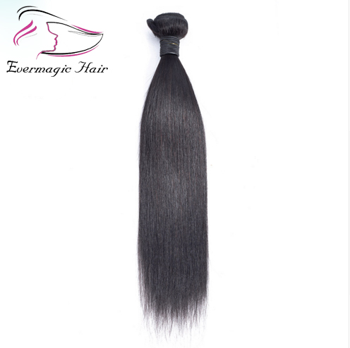 

Evermagic Malaysian Straight Hair 100% Human Hair Bundles Non-Remy Hair Extension Natural Color Can buy 3