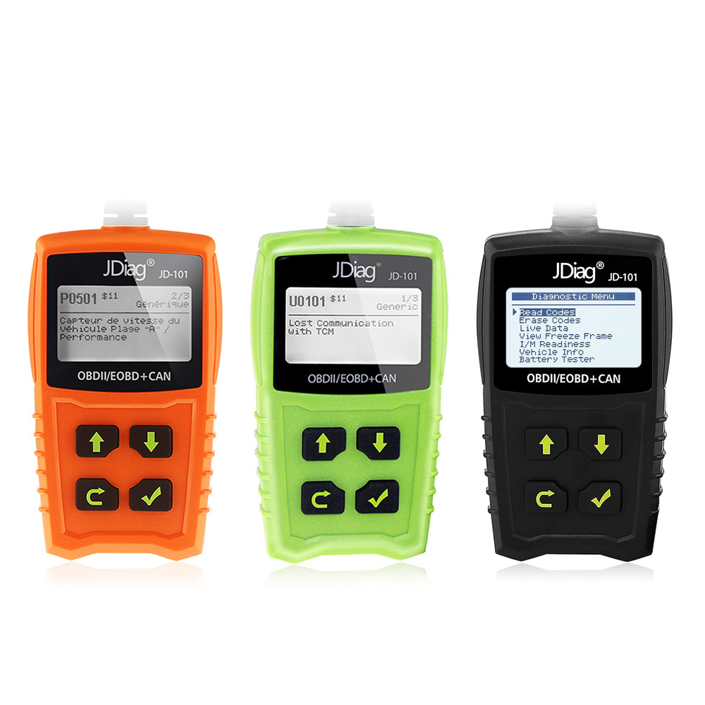 

JD101 Car Auto Code Reader Universal OBD2 EOBD CAN Diagnosis Auto Automotive Scanner Engine Fault Diagnostic Scan Tool