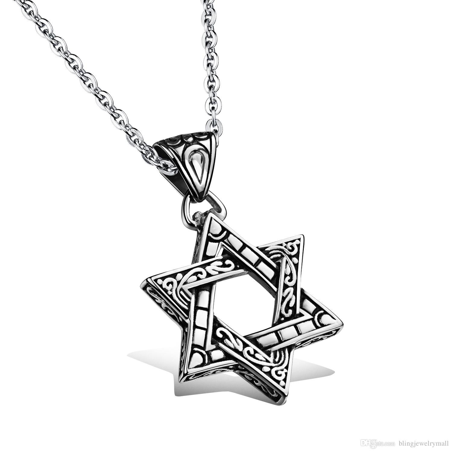 

Punk Delicate 316L Stainless Steel Pentagram Star Pendant Necklace Hollow Charm Handmade Jewlery Men Accessories 1003