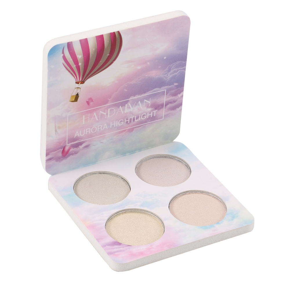 1 Pcs Woman Fashion Make Up Tools 4 Colors Glitter Highlight Eye Shadow Matte Powder Palette Waterproof Bright Cosmetics Tools-image-433058689
