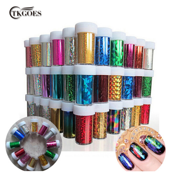 

66 Designs Nail Art Transfer Foils Sticker 12pcs/lot Hot Free Adhesive Nail Polish Wrap,Nail Tips Decorations Accessories, Multi color