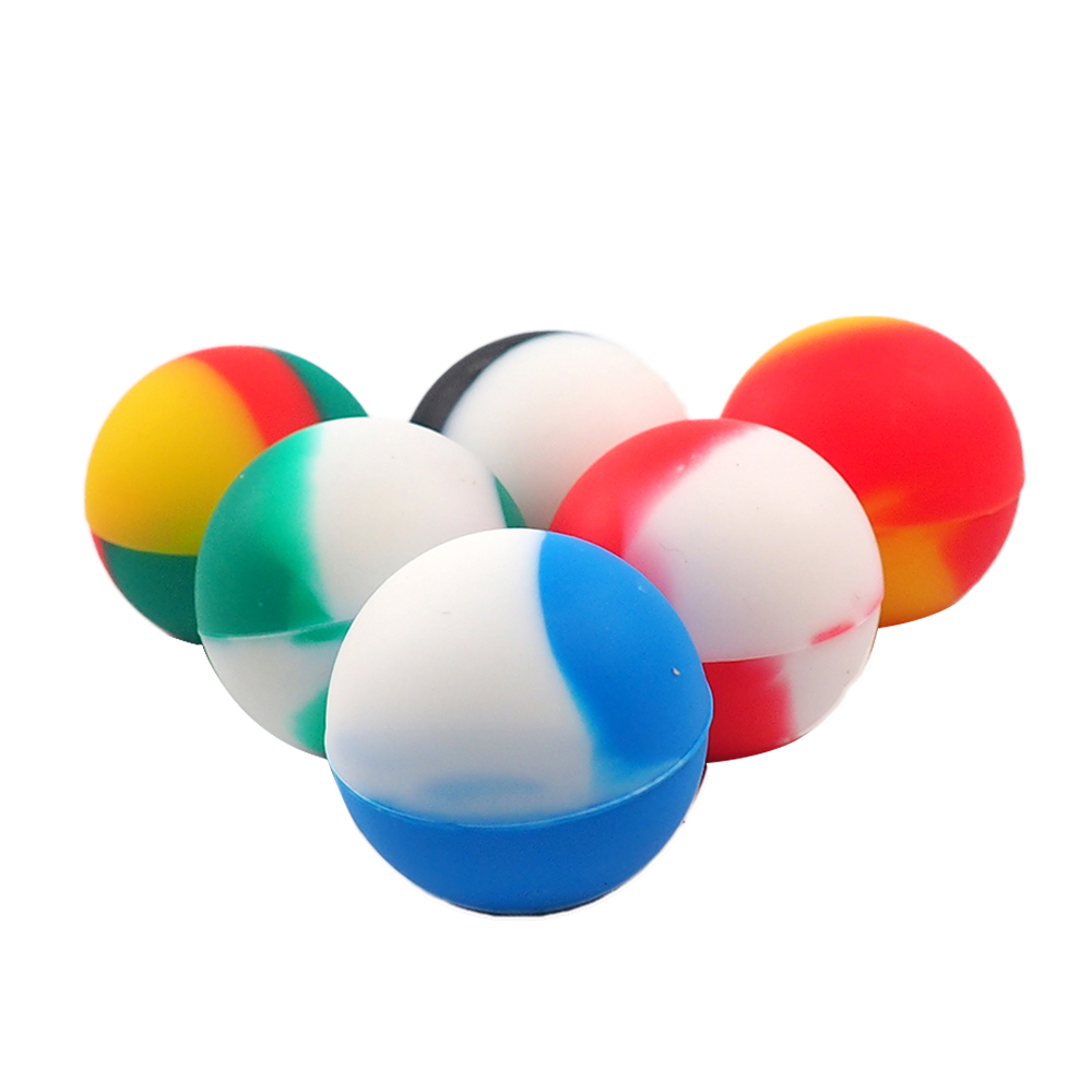 

Factory price small ball shape Silicone Nonstick Container for wax bho oil 5.6ml