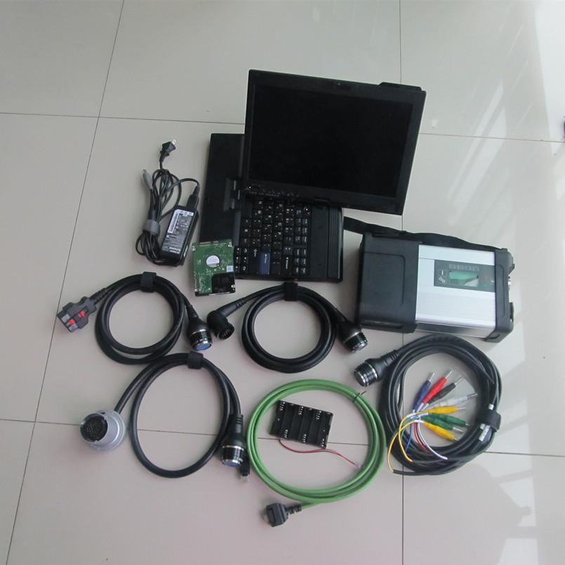 

diagnosis system tool mb star c5 with 320gb hdd x200t laptop software 2022 cables ful lkit computer windows 11