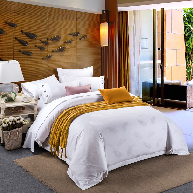 Arnigu 100 Cotton Feather Pattern Bedclothes Queen Super King