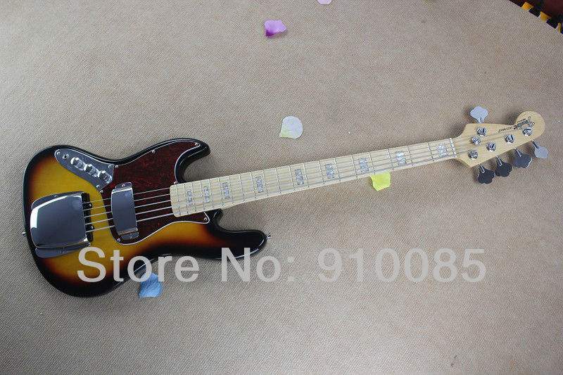 

Free shipping Hot Sale New Styl Marcus Miller Bass model, sunburst color 5 strings in stock