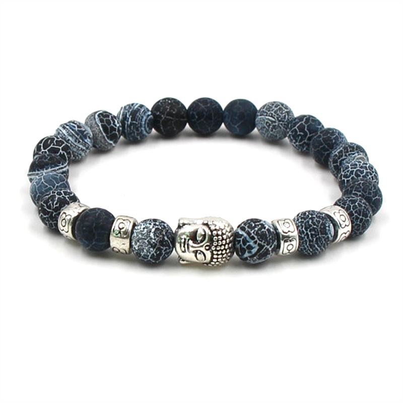 

Fashion Yoga Buddha Bracelets Weathering Agate Turquoise Natural Stone Energy Bracelet Healing Bangles For Unisex Gift