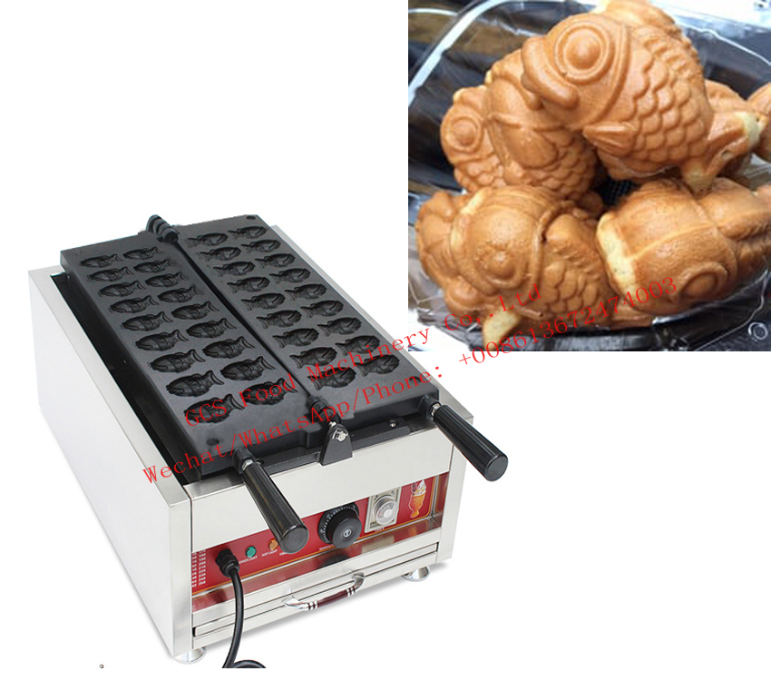 

Free Shipping 18 pcs/plate Mini Taiyaki Waffle Maker Goldfish shared