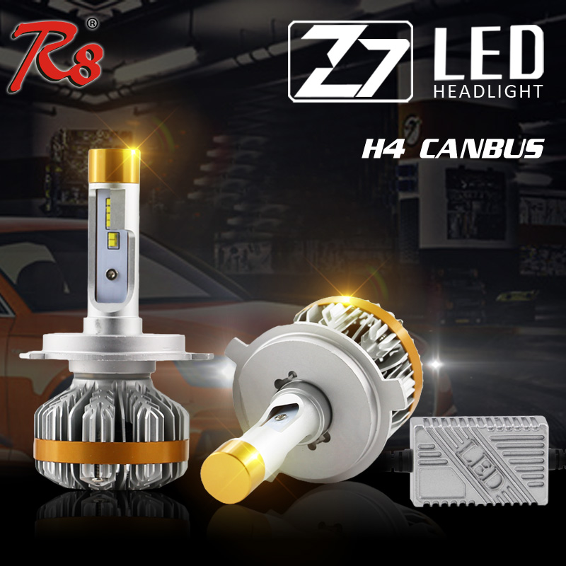 

5pair shipping by DHL Z7 Car headlight Canbus ZES LED Headlight Kit High Power 60W 7000LM 6500K H1 H4 H7 9005 HB3 881 9007 Bulb