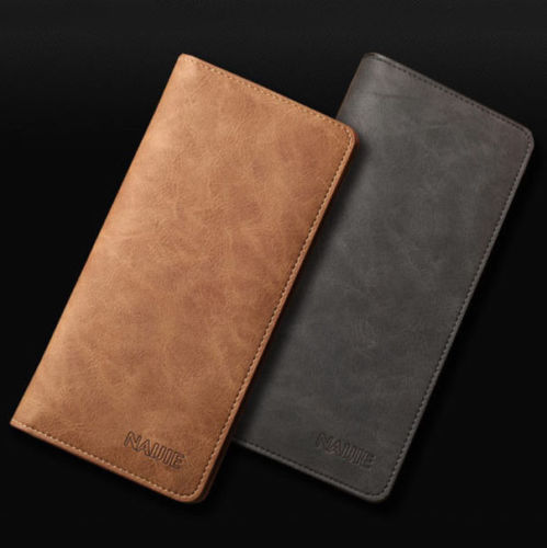 

Men Leather Bifold Credit ID Card Holder Suit Wallet Purse Checkbook Clutch, Red;black