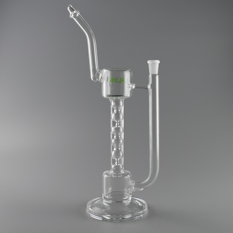 

Upline Water Pipe Spline Perc Glass Bongs 14 Inches Bubbler Water Pipe with 10mm female joint
