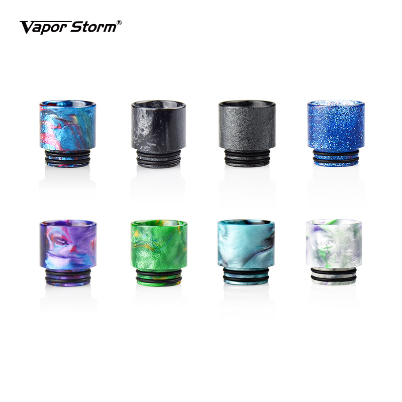 

Epacket Vapor Storm 810 Thread Drip Tips Cap Epoxy Resin Mouthpiece Marbled Like Driptip 810 Wide Bore Colorful for RDA RBA RDTA