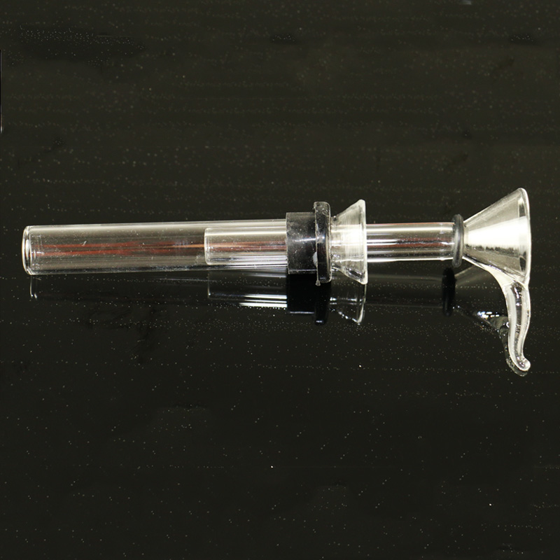 

Glass Stem Slider Funnel Style With Handle Manufacture Male simple downstem for water pipe bong