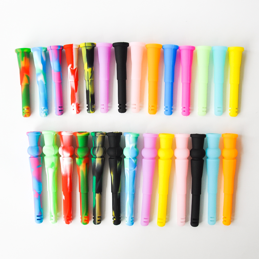 

DHL free shipping 14mm Female 18mm Male Silicone Downstem Smoking Accessory For Oil Rigs Glass Bongs Glass Water Bongs wholesale price