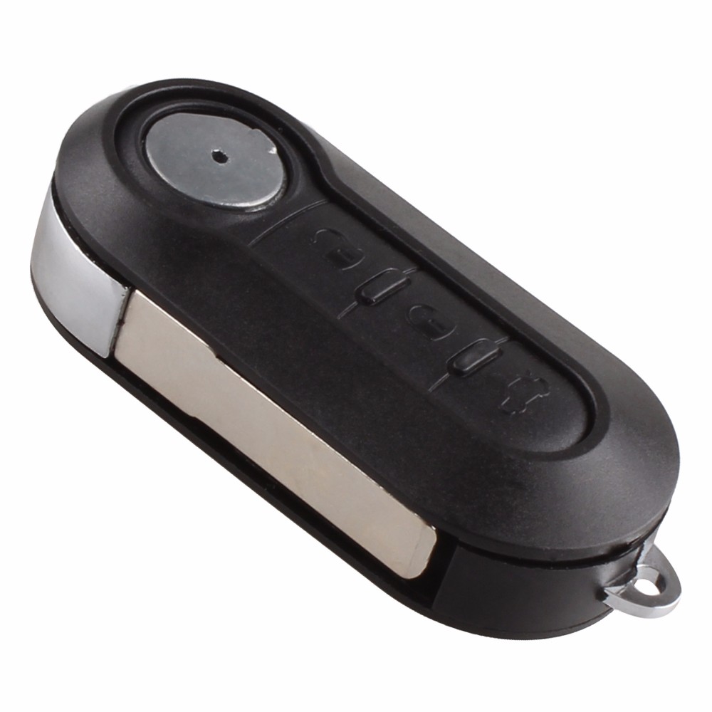 3 Buttons Uncut Blade Car Flip Folding Remote Case Blank Key Shell Cover For Car Fiat 500 Panda Punto Bravo-image-415975909