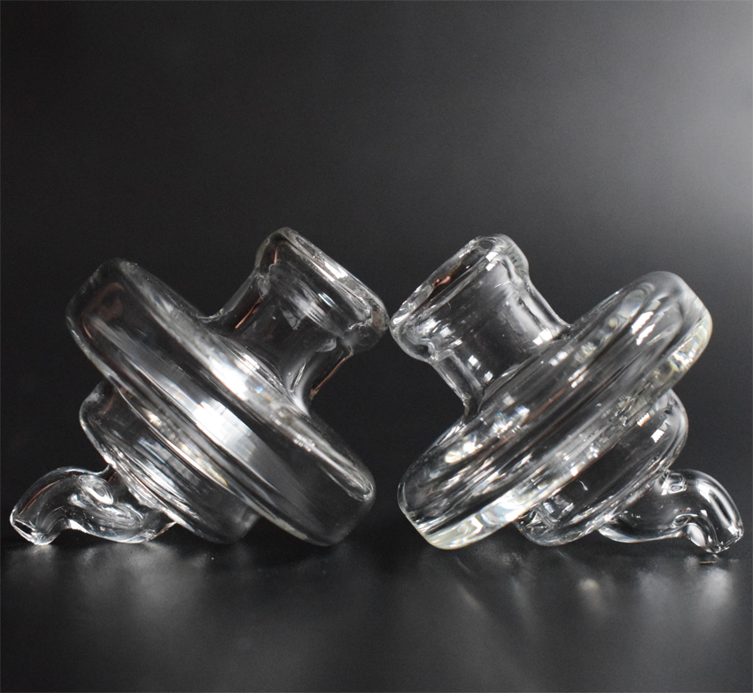 

Universal Glass UFO Bubble Carb Cap Hat style with hole dome for XXL Domeless Quartz banger Nails dab oil rigs glass bongs