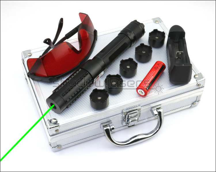 

Shadowlasers GX6 Military 10 Mile Adjustable Focus 532nm Green Laser Pointer Laser Torch Visible Lazer Beam With 18650 Li Battery