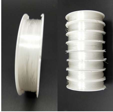 

1 Roll 0.5-1.0MM Cheap Jewelry Findings Quality Strong Stretchy Elastic Rope Transparent String Cord Beading Bracelet Necklace