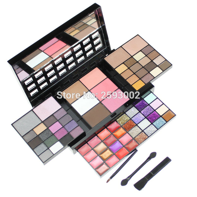 

Fashion 74 Color Eyeshadow Palette Set 36 Eye Shadow +28 Lip Gloss +6 Blush +4 Concealer Make Up Kit Cosmetics, Multi