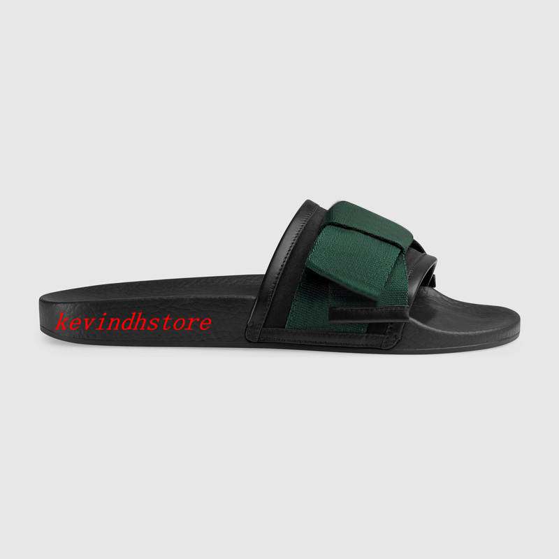 

2018 summer man and women fashion BOW SATIN SLIDE FLATS sandals with rubber sole free shipping, Green