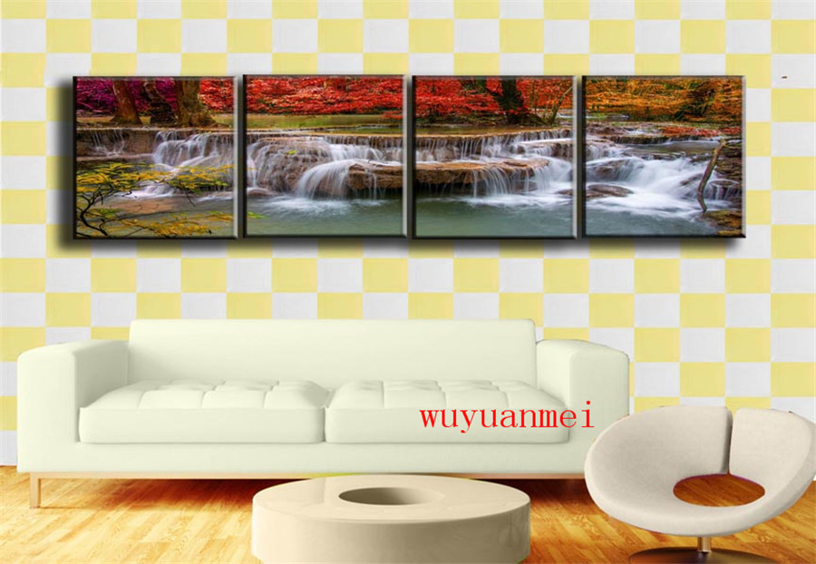 Home Decor Diy 4pc Unframed Moon Oil Painting Fruit Wall Art Picture Canvas Home Decor Home Garden Mbln Org