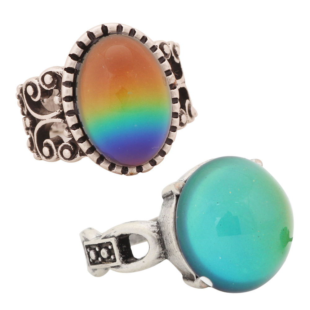 

Emotion feeling Mood Jewelry Silver Plated Womens Finger Ring for Gift RS003-041