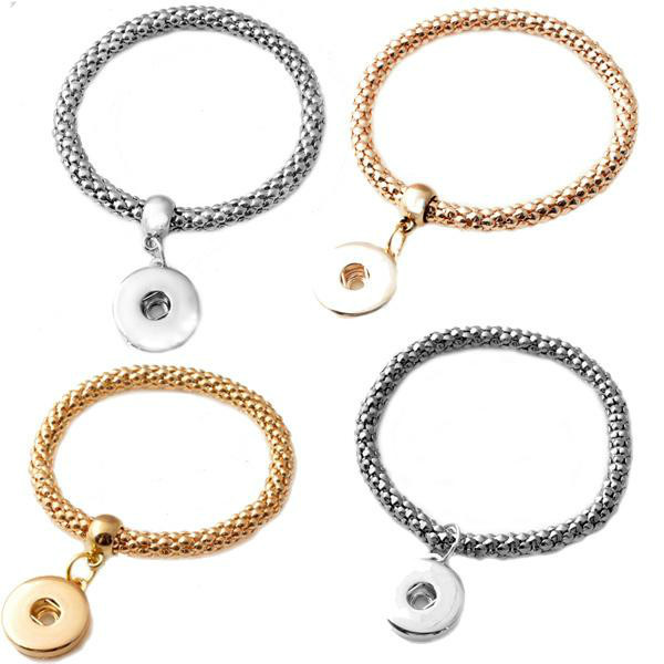 

Hot Sale NOOSA Metal Snap Button Charm Bracelet Interchangeable Jewelry Ginger Snaps Jewelry Fashion DIY Jewelry For Women Bracelets Charms