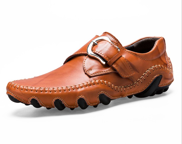 Four seasons pu leather shoes men's driving shoes octopus shoe Korean version footwear motorcycle boots office business loafers zyx019