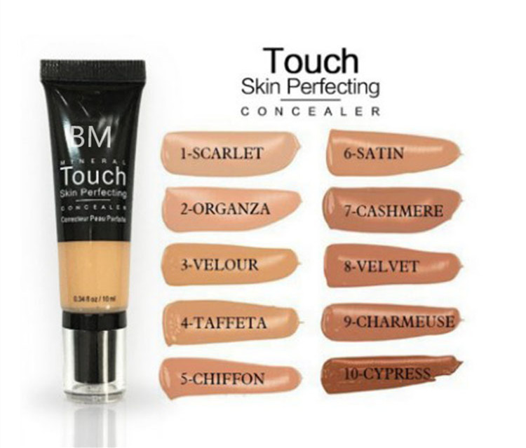 

Dropshipping Younique Liquid Foundation Mineral Touch skin perfecting Concealer Cream BB Cream Makeup Natural face cosmetics 10, Mixed color