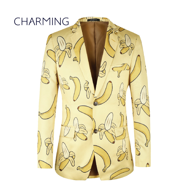 

mens suits back design Banana pattern European size men's printed suit mens suits big sizes mens suits latest designs, Same as image