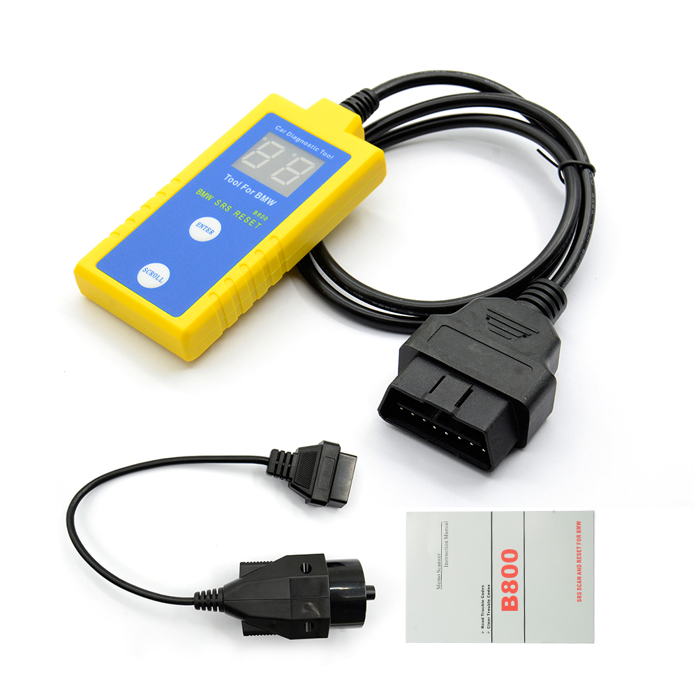 Outil de réinitialisation de l'outil de balayage professionnel B800 Auto Auto Airbag OBD2 pour BMW entre 1994 et 2003b 800 Diagnostic de la voitu
