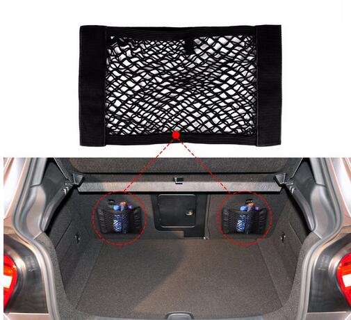 

Universal Car Trunk Box Storage Bag Mesh Net Bag 40cm*25CM Car Styling Luggage Holder Pocket Sticker Trunk Organizer, 25cm*40cm