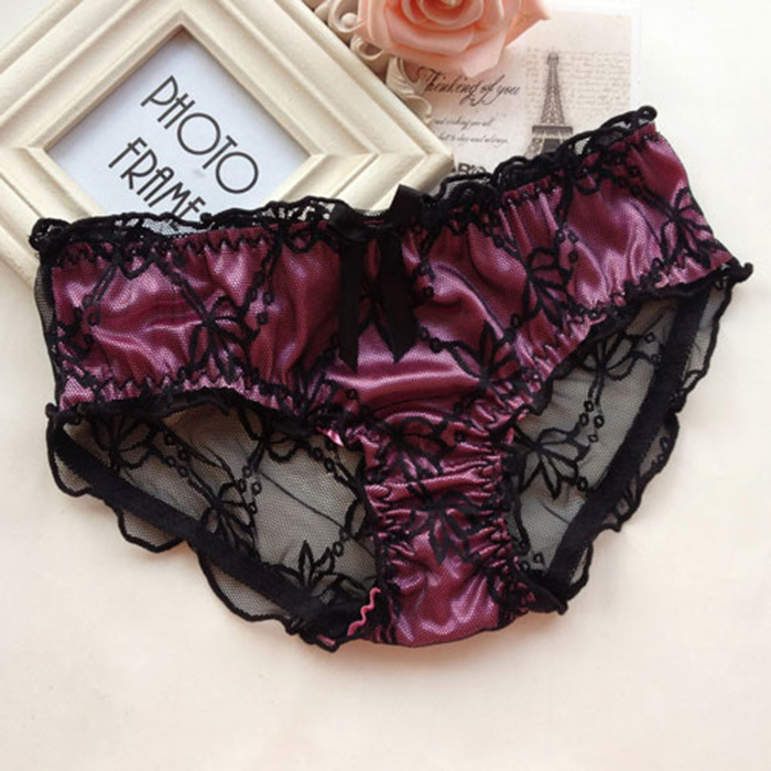 

Women Soft Underpants Korean Ladies Sexy Lace Panties Women's Low Waist Ladies Underwear
