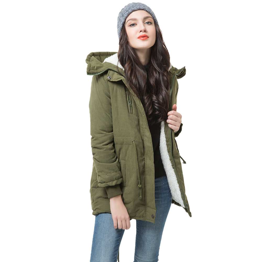 parka verde mujer