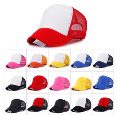 

20 Colors Trucker Cap Adult Mesh Caps Blank Trucker Hats Snapback Hats Accept Custom Made Logo