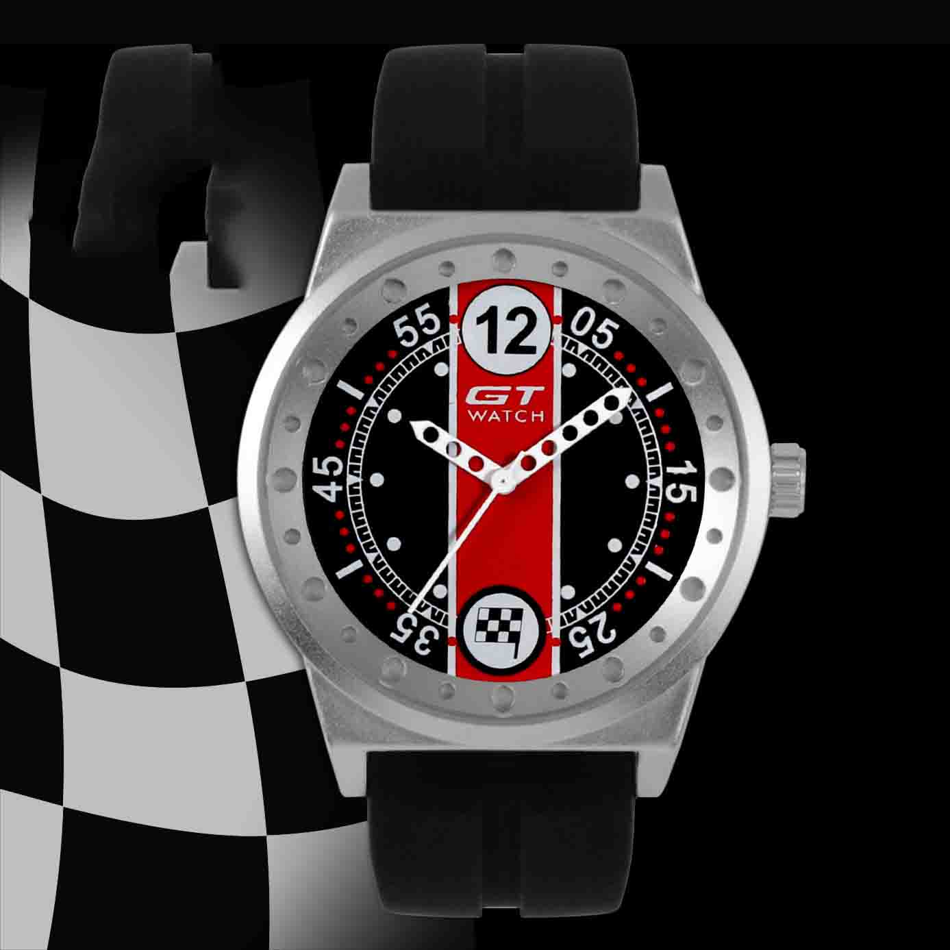 

NEW fashion Leisure Racing car sports Silicone strap Tempered glass mirror Buckle luxury gift dress Men Quartz watch