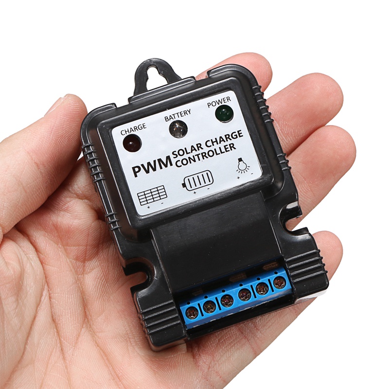 

5A 6V / 12V PWM Solar Charge Controller for solar home system with LED display artificially Intellient control