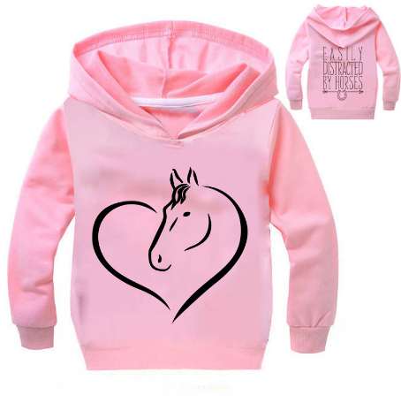 

Autumn Kids Clothes Horse Children Hoodies Long Sleeve Girls Clothes Tracksuit Baby Boys Clothing Kids Casual Costume