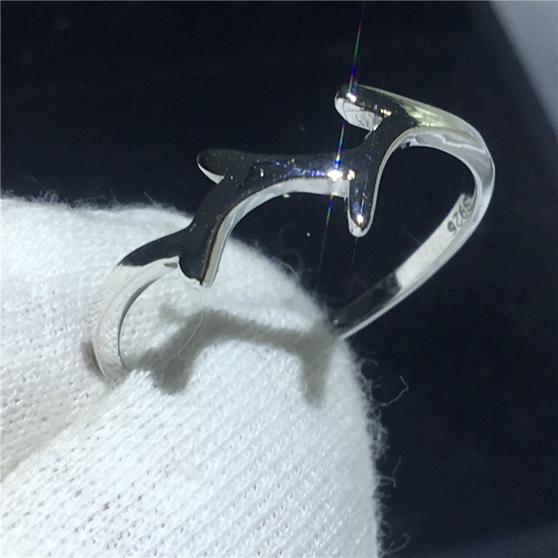 

Handmade Simple Flower Promise ring 100% Soild 925 Sterling silver Jewelry Engagement wedding band rings for women men