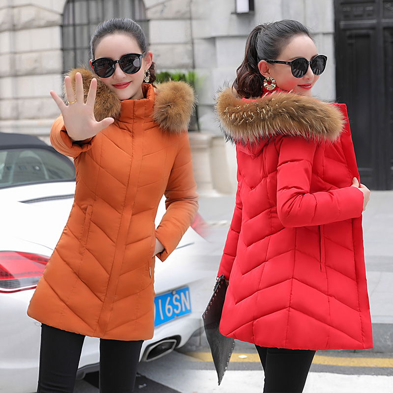 2018 nouvelle version longue section coréenne des femmes en coton du costume de coton manteau en coton épais manteau épais
