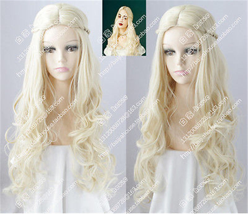 perruque reine blanche