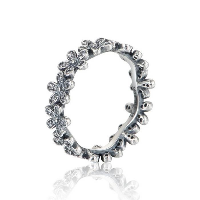 

Daisy ring 925 sterling silver fits original style jewelry 190934CZ H9