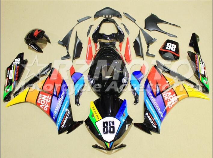 

3 free gifts For Honda CBR1000RR 2012 2013 1000RR 12 13 ABS Injection Motorcycle Full Fairing Kit White Black T15, Red
