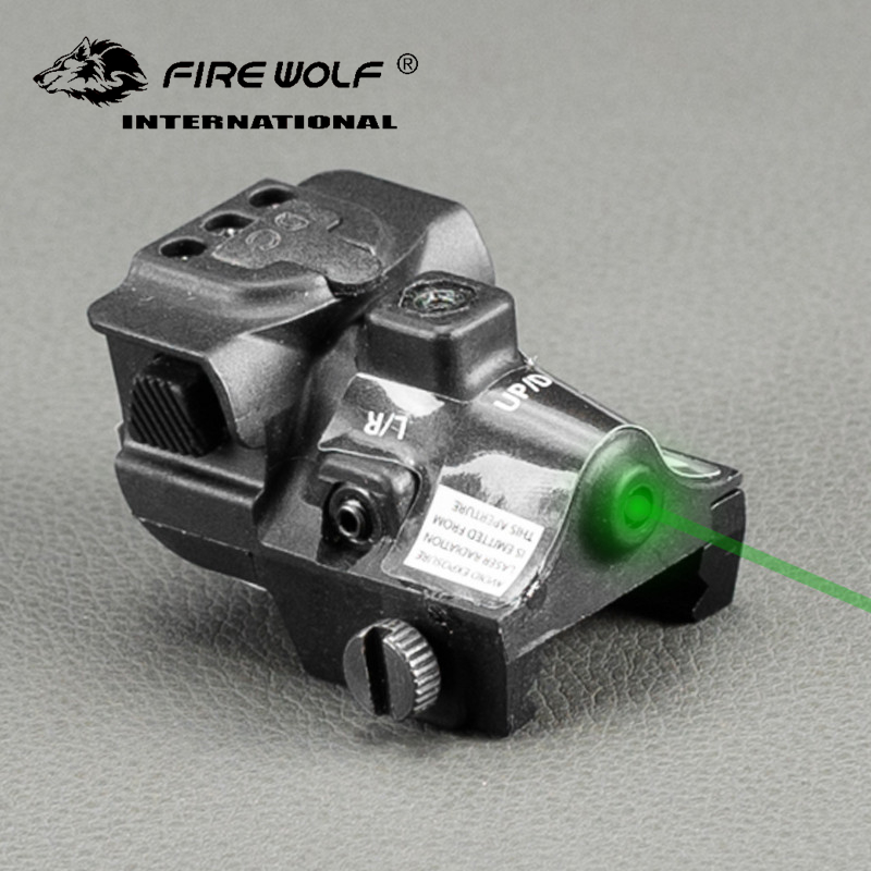

FIRE WOLF Hunting Optics Green Dot Laser Sight Adjustable Mira Laser Para Pistola For Pistol Rifle