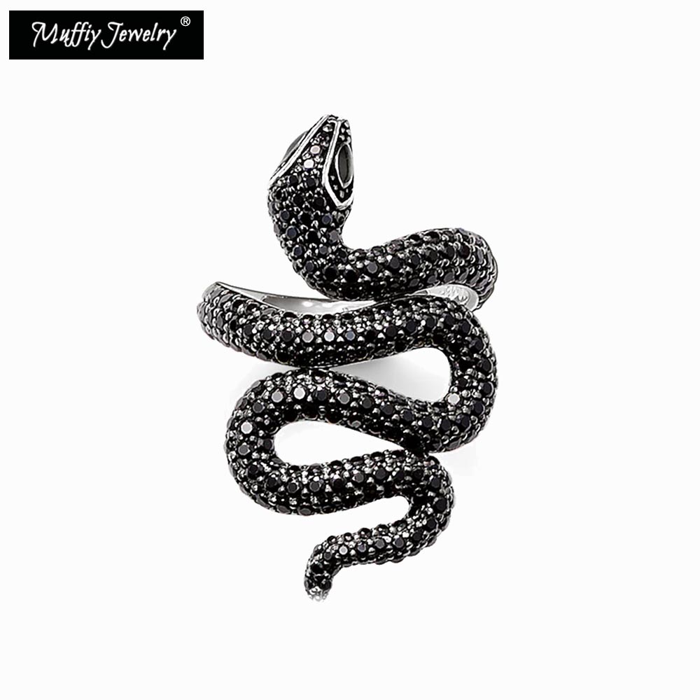 

Black Snake Pave Ring,Style Glam Fashion Good Jewelry For Women,2017 Gift In 925 Sterling Silver,Super Deals