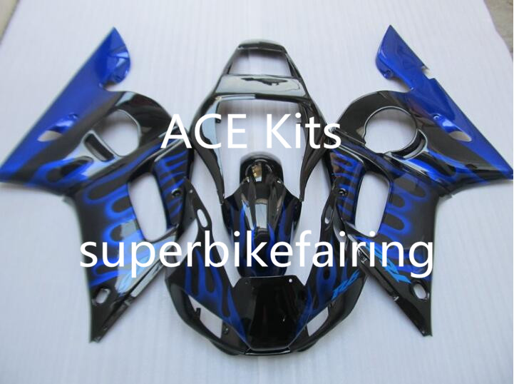 

3 gift New Hot ABS motorcycle Fairing kits 100% Fit For 1998 2002 YAMAHA YZF R6 YZF-R6 1998 2002 YZFR6 YZFR6 98 02 Black Blue P18I