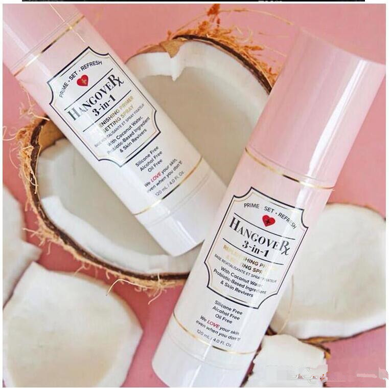 

HOT NEW Makeup Faced Hangover RX 3-In-1 Replenishing Primer & Setting Spray 4oz Coconut 120ml with gift, Customize