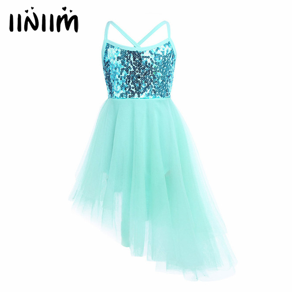 FONLAM Vestito Body da Balletto Danza Cigno per Bambine Ragazze Abiti Leotard Ballet Tutu Ginnastica Ragazza Paillettes