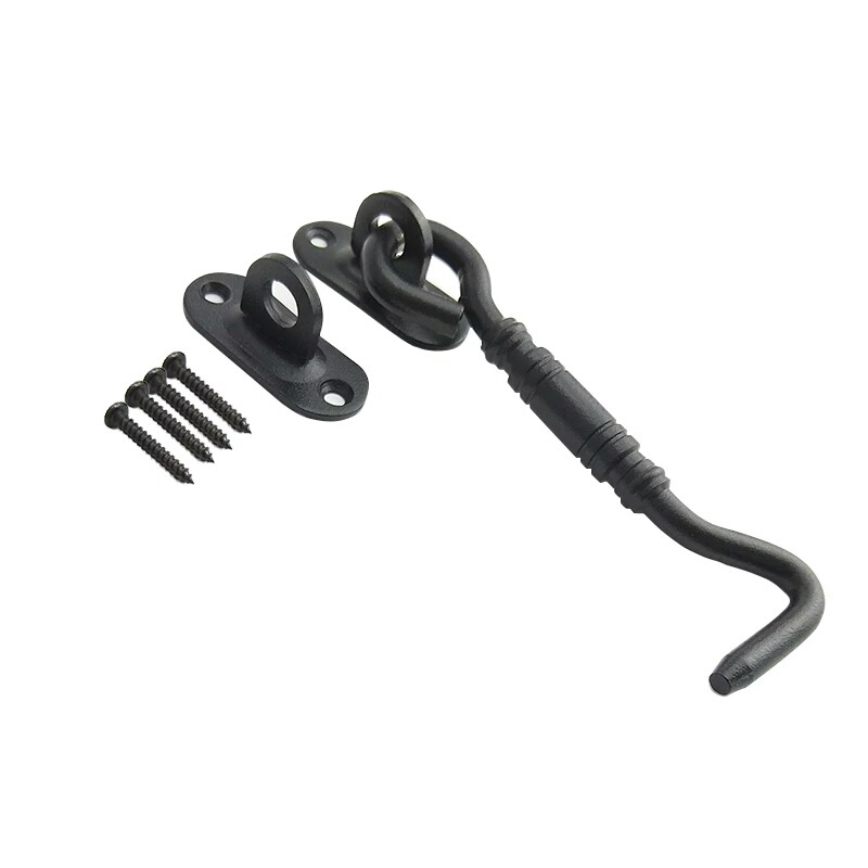 2019 Custom American Barn Sliding Door Lock Hook Stainless Steel Carbon Steel Door Latches Door Lock Black For Interior Doors From Grehome 5 53