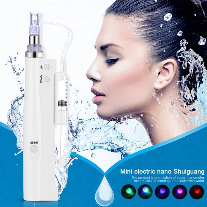 

2 in 1 Derma Pen Mesotherapy Gun Microneedle Therapy Vacuum Water Meso Injector Anti Aging Facial Skin Care Beauty Machine