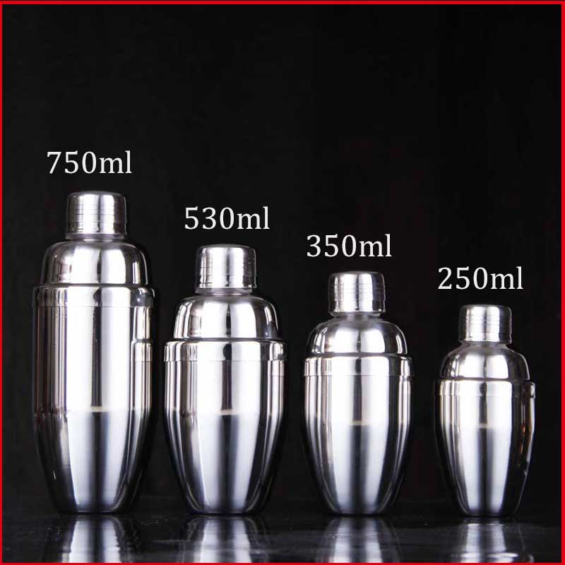 

Wine Shaker Stainless Steel Boston Cocktail Shaker 250 350 530 750ml Mixer Wine Martini Drinking Boston Style Shaker Party Bar Tool